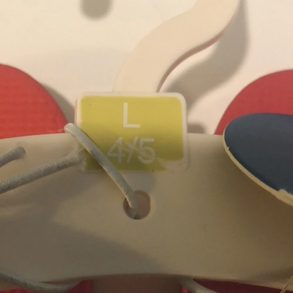 NWT Disney colorful slip on sandals flip flops